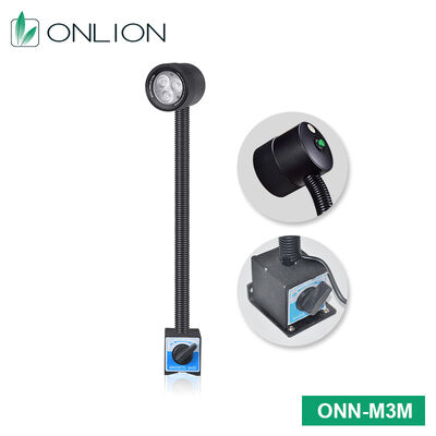 ONN-M3M 220V Industrial Magnetic LED Gooseneck Lamp Flexible Arm CNC Machine Light
