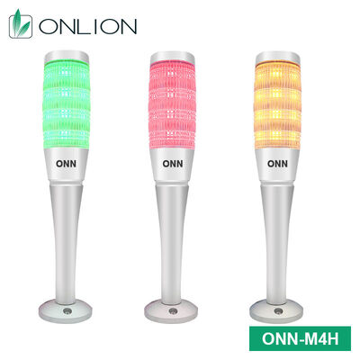 satın al ONN-M4H-S Endüstriyel Üç Renkli LED Makine Sinyal Lambası Gösterge Ekipmanı Buzzer Sinyal Kulesi Tek Katmanlı IP50 DC24V Alüminyum Çevrimiçi üretim