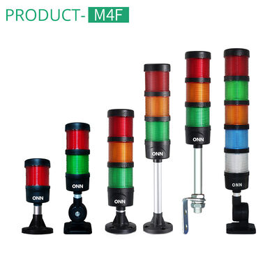 ซื้อ ไฟสัญญาณ LED แบบโมดูลาร์ ONN-M4F พร้อมสวิตช์ DIP ปรับเสียงสัญญาณเตือนสำหรับระบบอัตโนมัติ CNC การผลิตออนไลน์